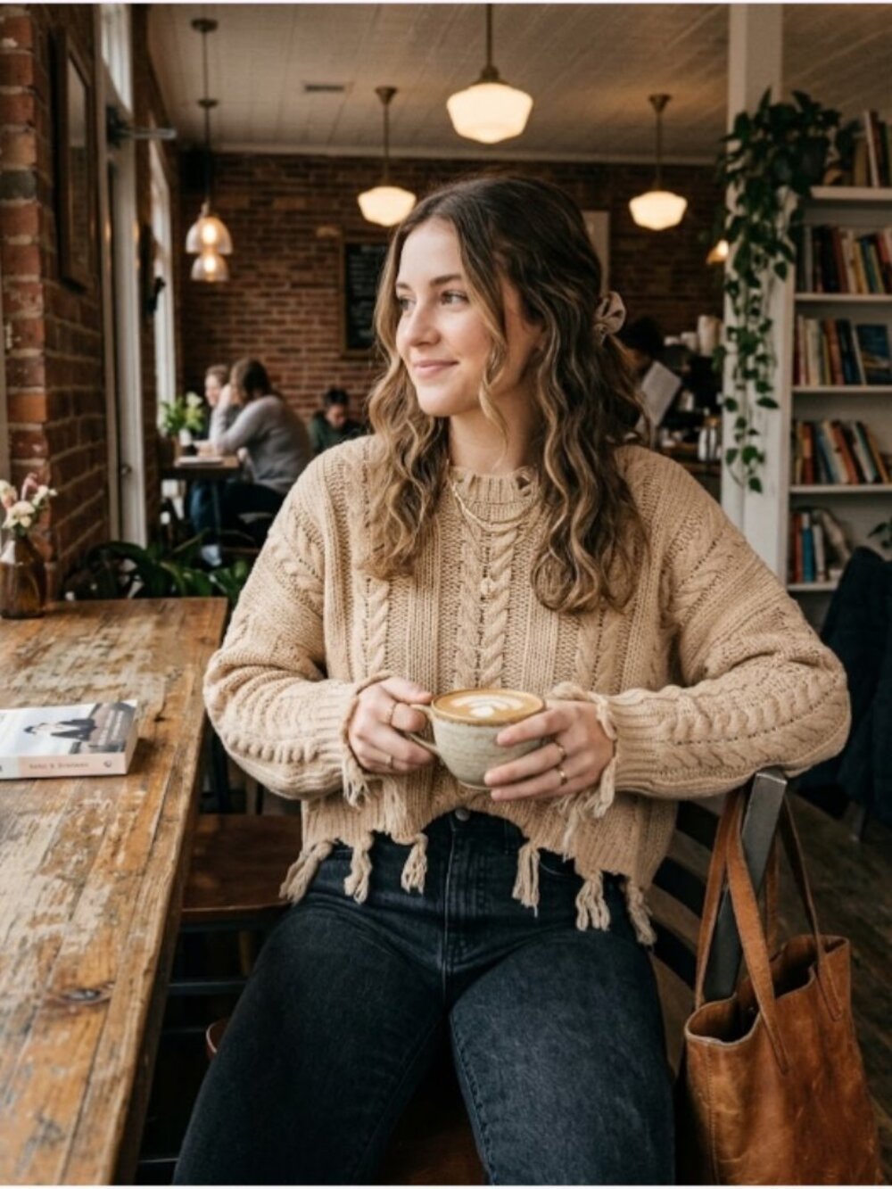 Altar’d State, Amazingly cute! Cropped, oversized sweater, size small